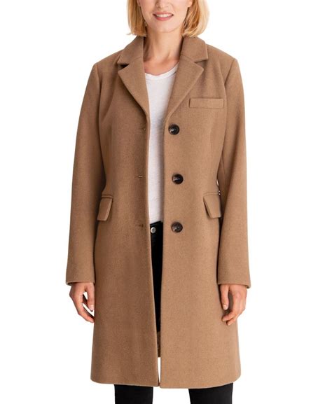 michael michael kors women's single-breasted walker coat|Michael Michael Kors Women’s Women's Single.